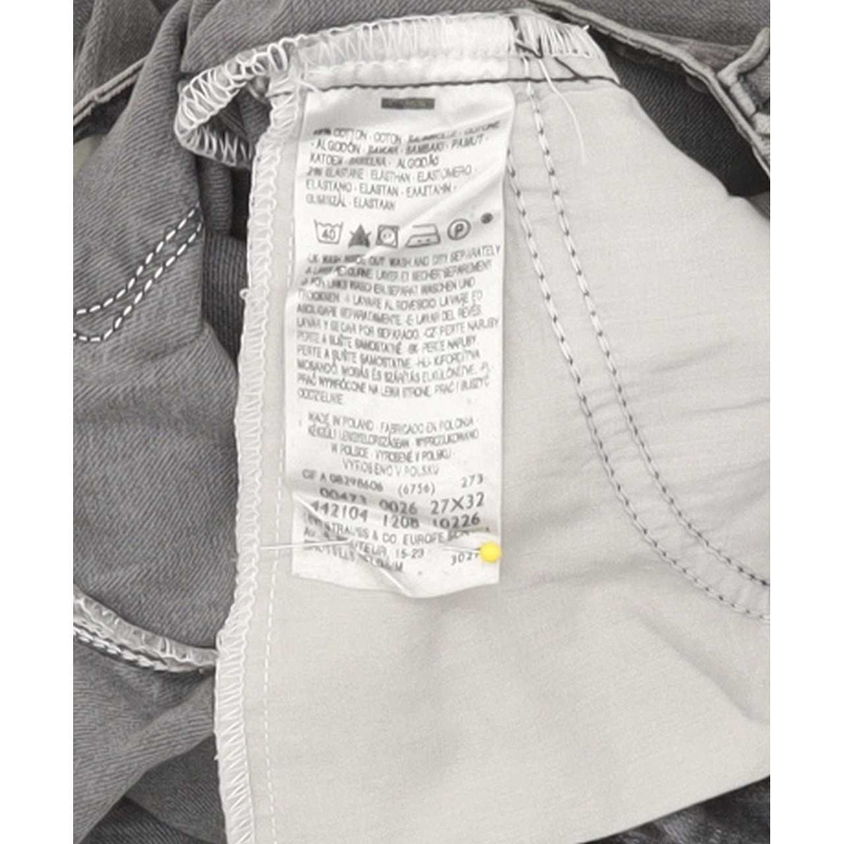 Levi's 473 Women Grey Straight Slim Stretch Jeans W27 L31
