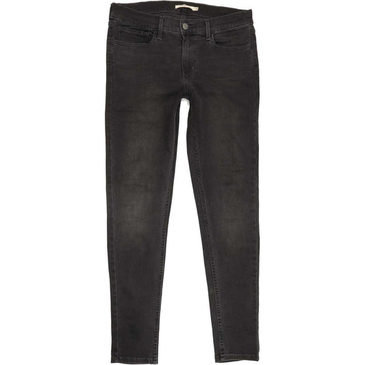 Levi's 710 Super Women Black Skinny Regular Jeans W30 L29
