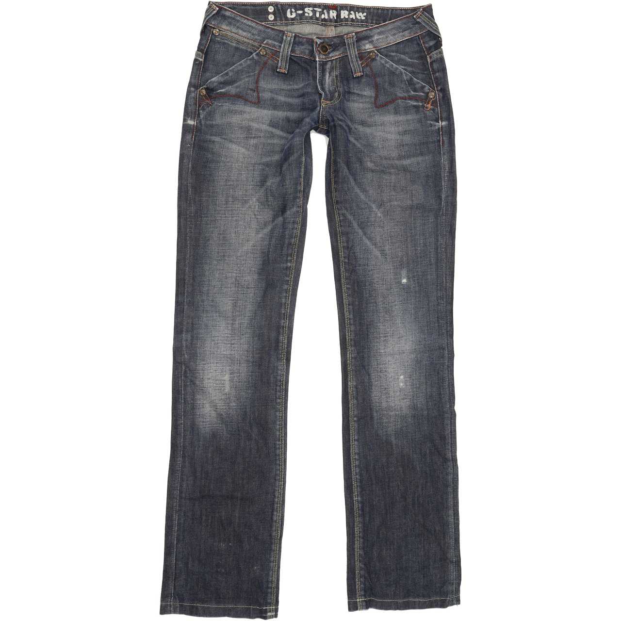 G-Star Limit Women Blue Straight Slim Jeans W27 L31