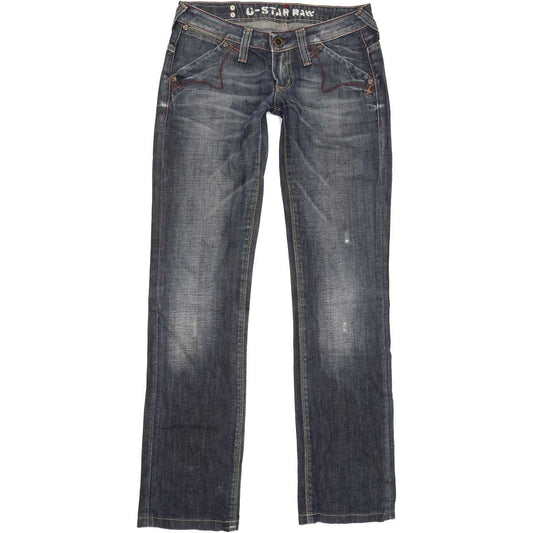 G-Star Limit Women Blue Straight Slim Jeans W27 L31