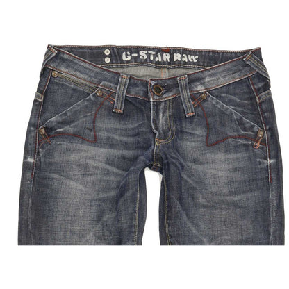 G-Star Limit Women Blue Straight Slim Jeans W27 L31