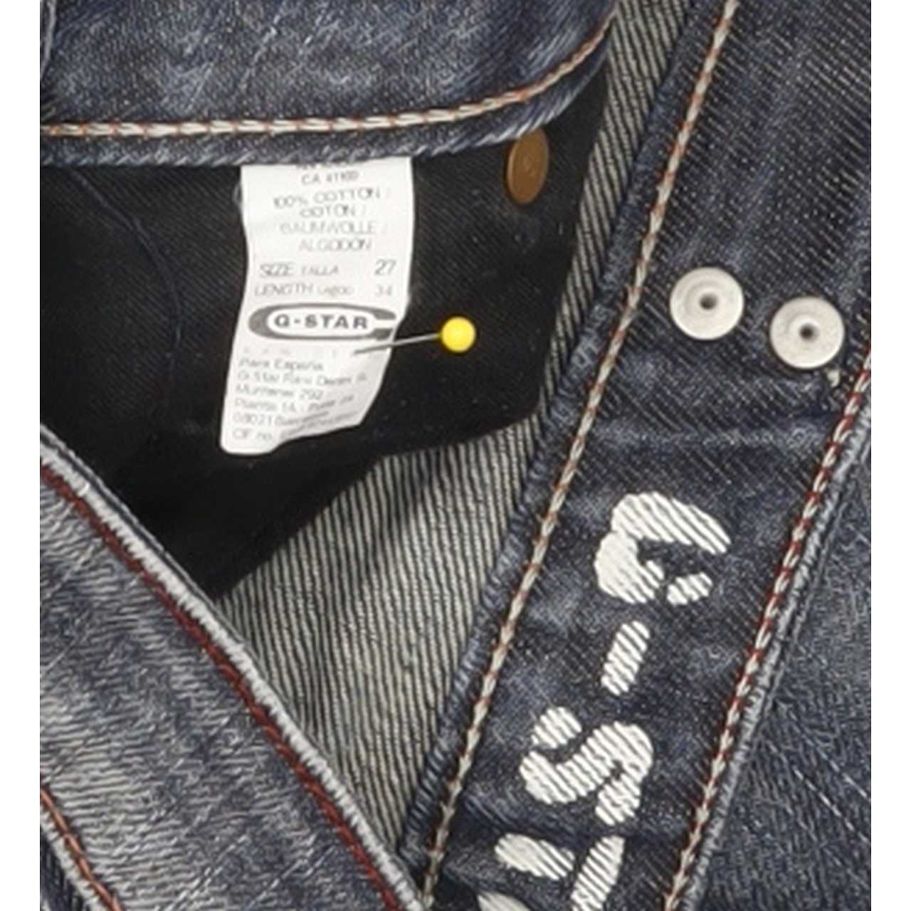 G-Star Limit Women Blue Straight Slim Jeans W27 L31