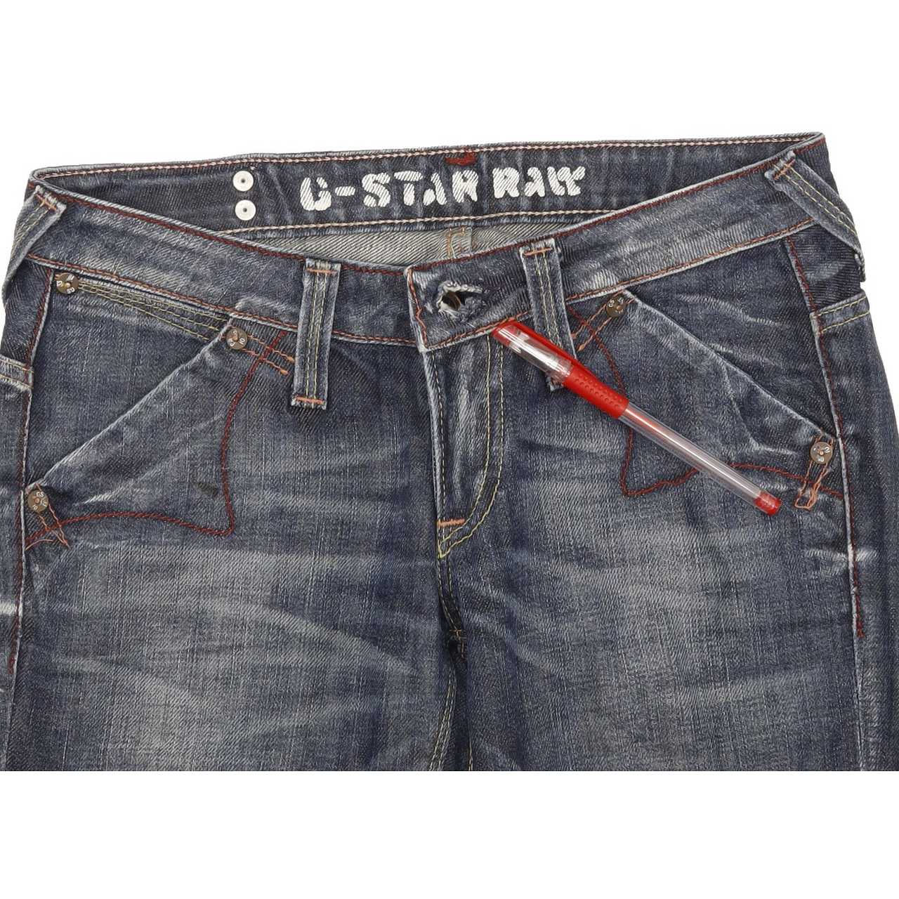 G-Star Limit Women Blue Straight Slim Jeans W27 L31