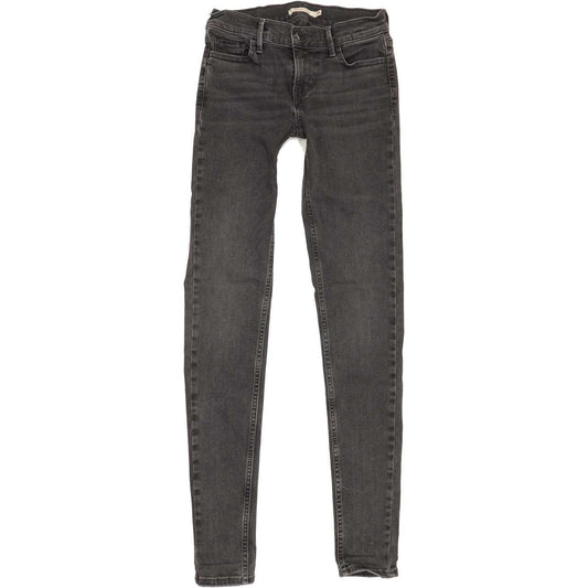 Levi's 710 Super Women Charcoal Skinny Regular Stretch Jeans W26 L31