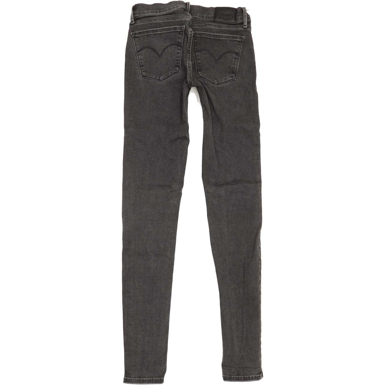 Levi's 710 Super Women Charcoal Skinny Regular Stretch Jeans W26 L31