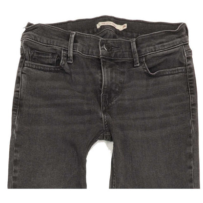Levi's 710 Super Women Charcoal Skinny Regular Stretch Jeans W26 L31