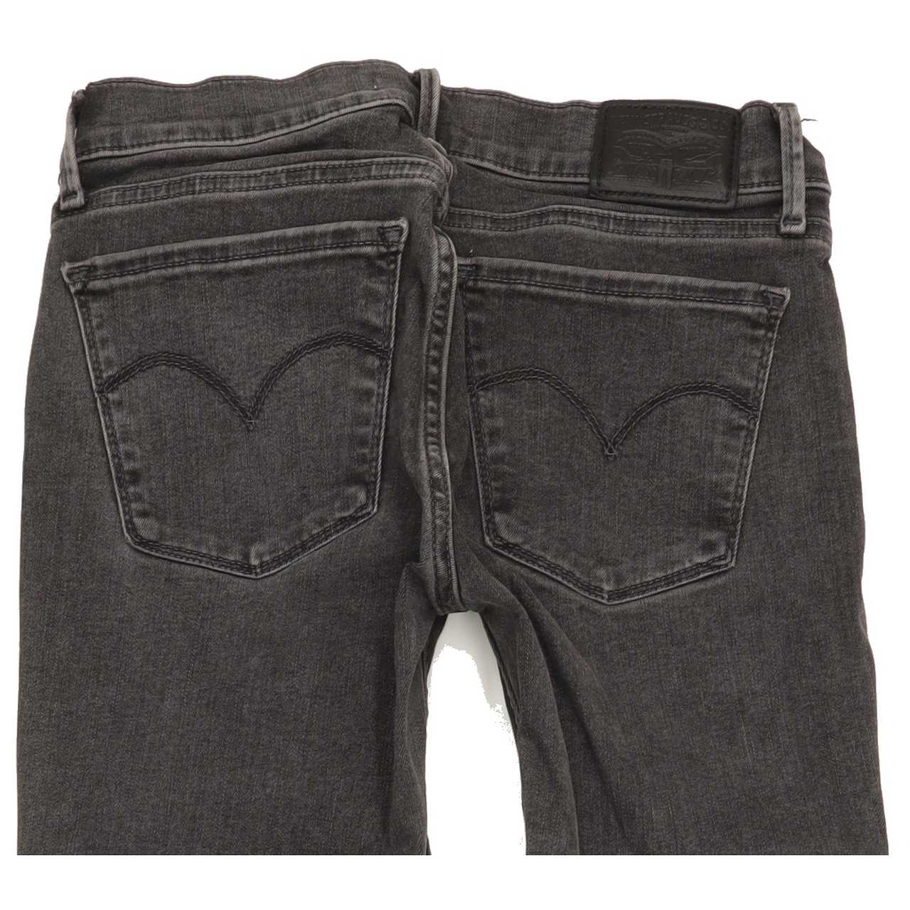 Levi's 710 Super Women Charcoal Skinny Regular Stretch Jeans W26 L31