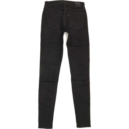 Levi's 710 Super Women Black Skinny Regular Stretch Jeans W25 L31