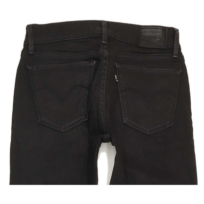 Levi's 710 Super Women Black Skinny Regular Stretch Jeans W25 L31