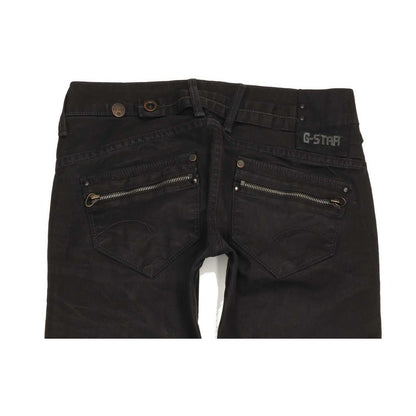G-Star Corvet Women Black Straight Slim Stretch Jeans W29 L31