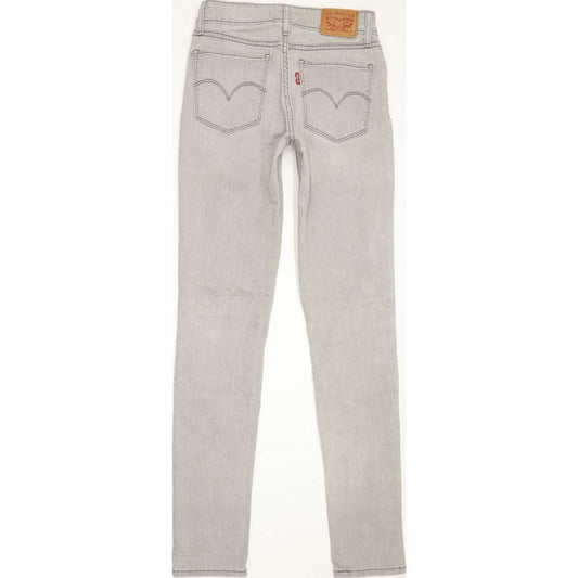 Levi's 711 Women Grey Skinny Regular Stretch Jeans W26 L29