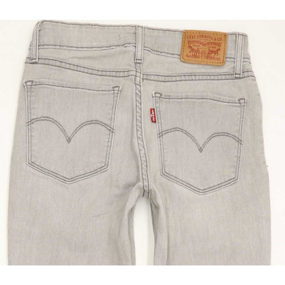Levi's 711 Women Grey Skinny Regular Stretch Jeans W26 L29