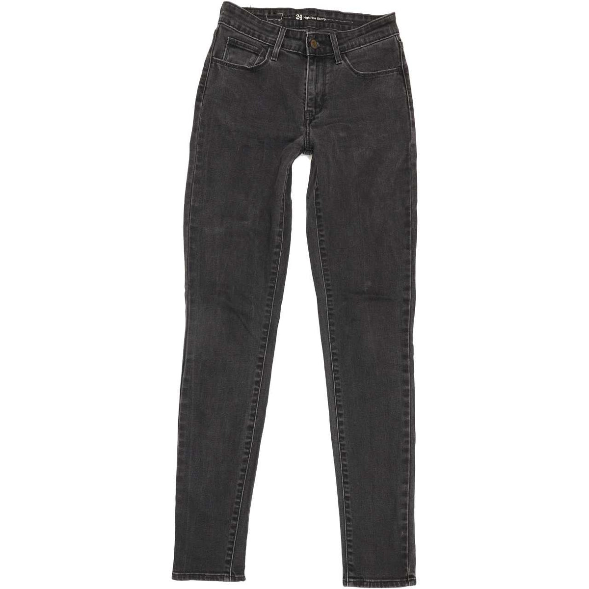 Levi's High Rise Women Charcoal Skinny Stretch Jeans W24 L31