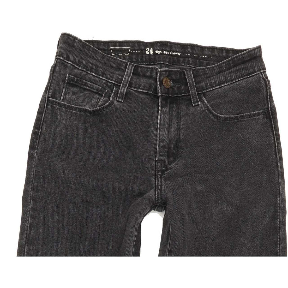 Levi's High Rise Women Charcoal Skinny Stretch Jeans W24 L31