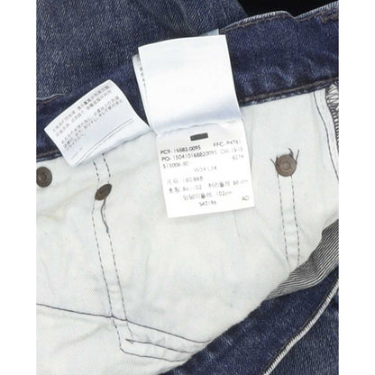 Levi's 522 Men Blue Tapered Slim Stretch Jeans W35 L34