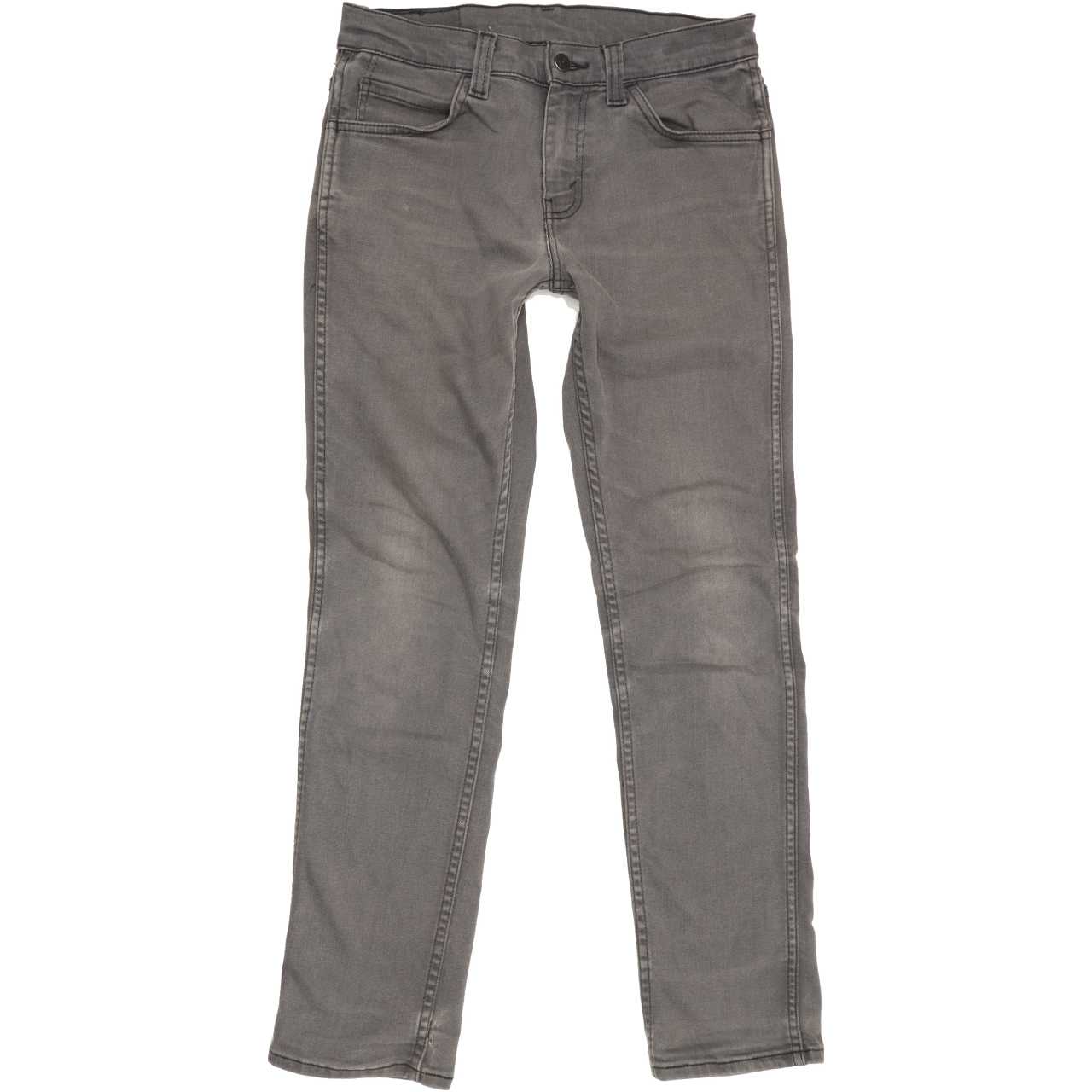 Levi's 511 Men Grey Straight Slim Stretch Jeans W30 L28