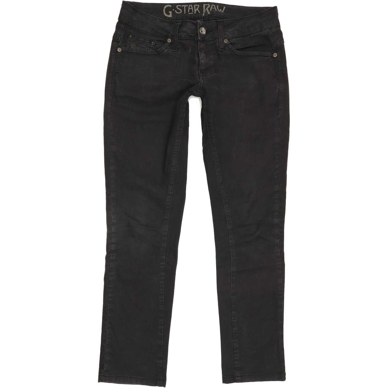 G-Star Reese Women Black Straight Slim Stretch Jeans W29 L29