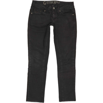 G-Star Reese Women Black Straight Slim Stretch Jeans W29 L29