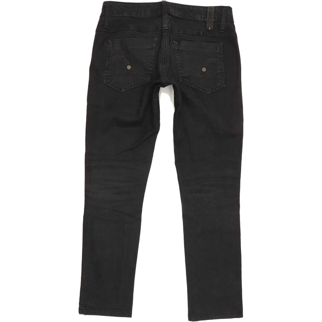 G-Star Reese Women Black Straight Slim Stretch Jeans W29 L29