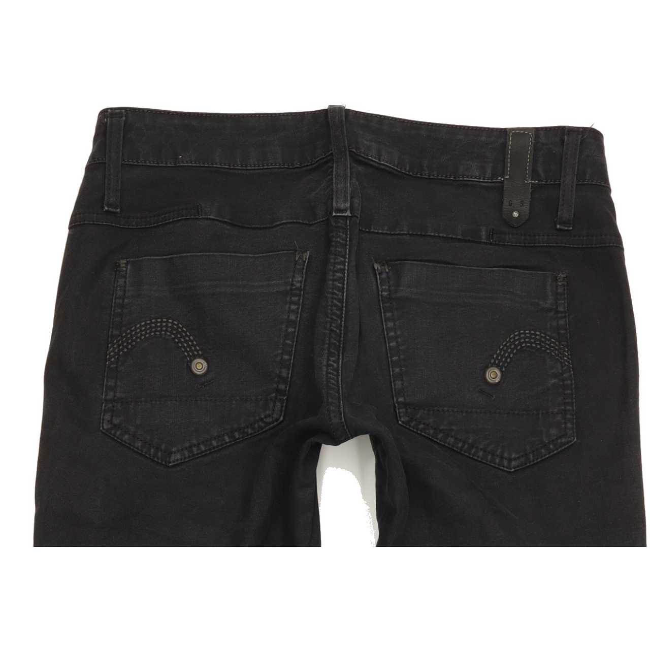 G-Star Reese Women Black Straight Slim Stretch Jeans W29 L29