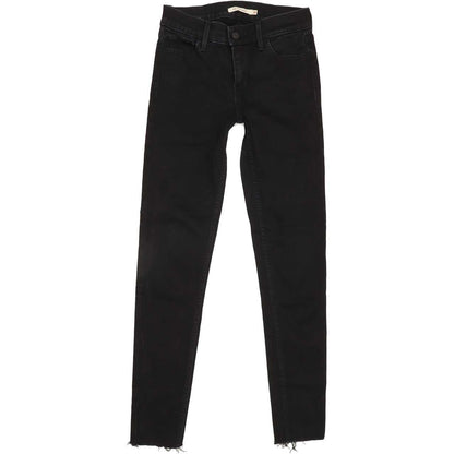 Levi's 710 Super Women Black Skinny Regular Jeans W26 L28