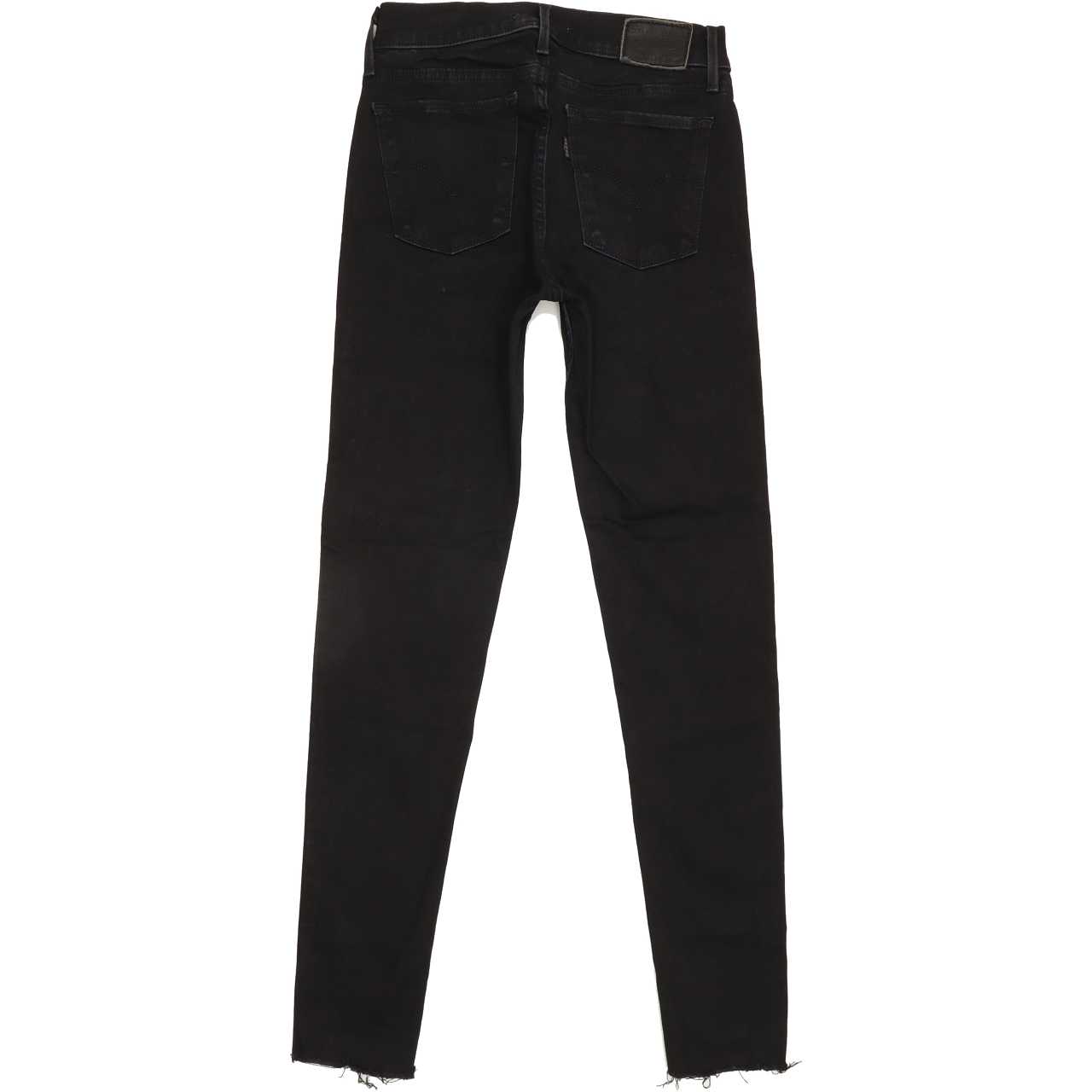 Levi's 710 Super Women Black Skinny Regular Jeans W26 L28