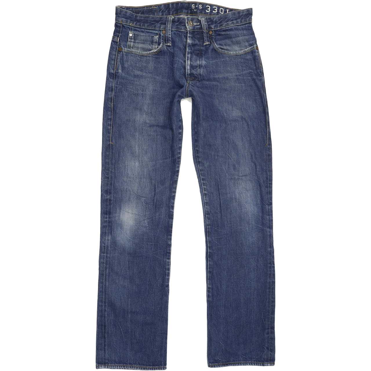G-Star Victor Men Blue Straight Regular Jeans W32 L33