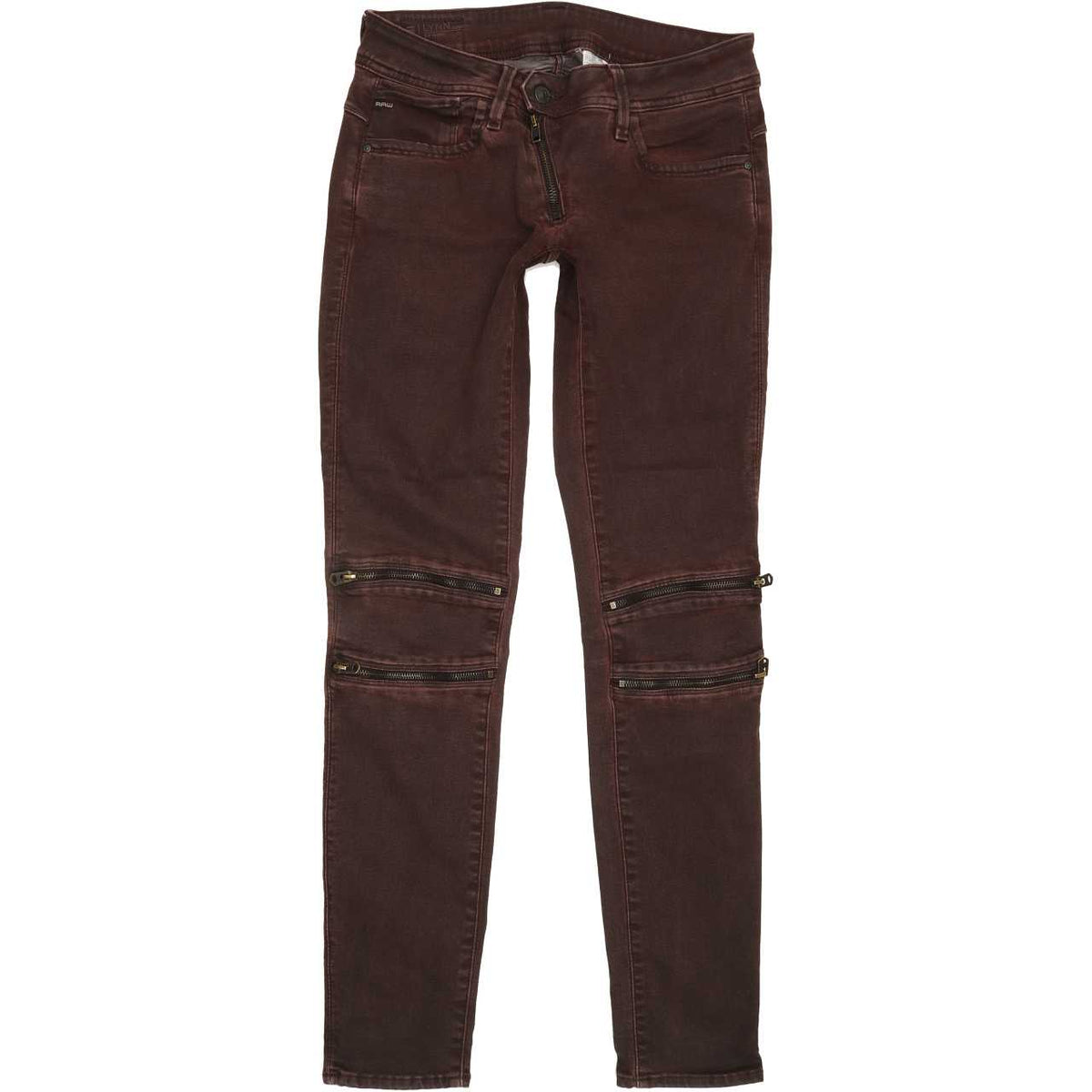 G-Star Lynn Custom Women Purple Skinny Slim Stretch Jeans W29 L32