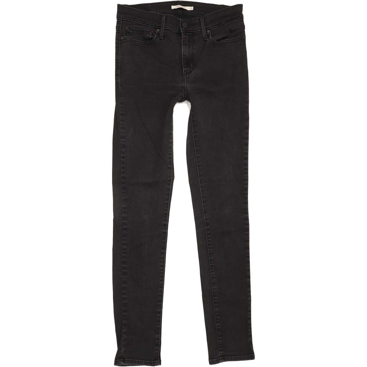 Levi's Slimming Women Black Skinny Regular Stretch Jeans W29 L31