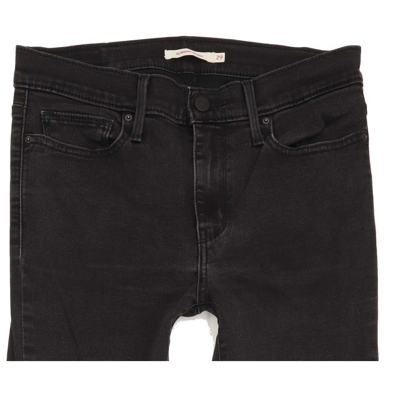 Levi's Slimming Women Black Skinny Regular Stretch Jeans W29 L31