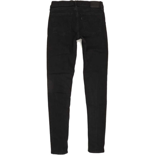 Levi's 710 Super Women Black Skinny Regular Stretch Jeans W29 L31
