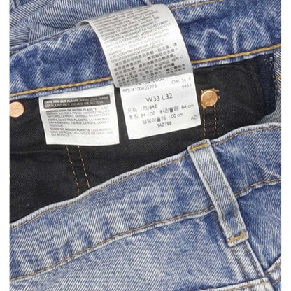 Levi's 502 Men Blue Tapered Regular Stretch Jeans W33 L30