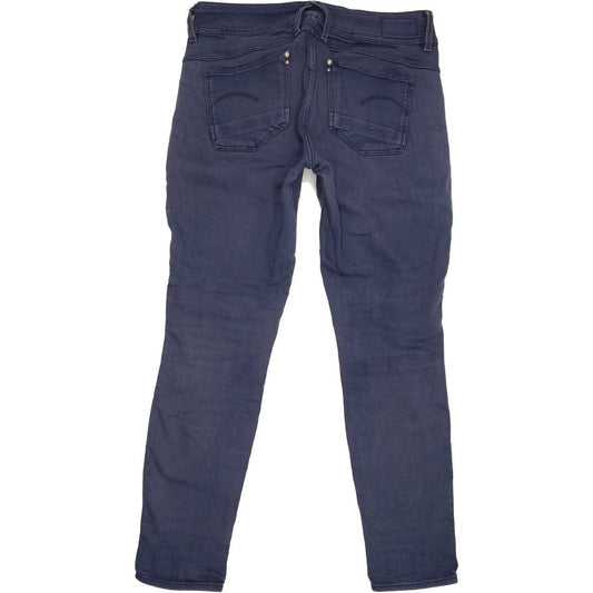 G-Star Lynn Mid Women Blue Skinny Regular Stretch Jeans W29 L28