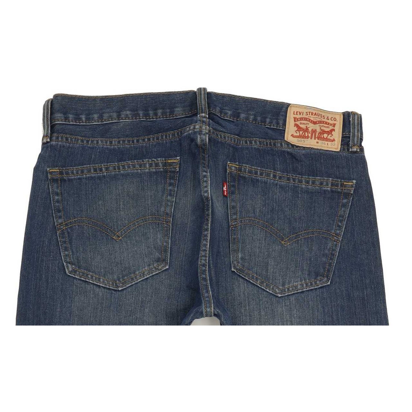 Levi's 505 Men Blue Straight Regular Jeans W36 L32