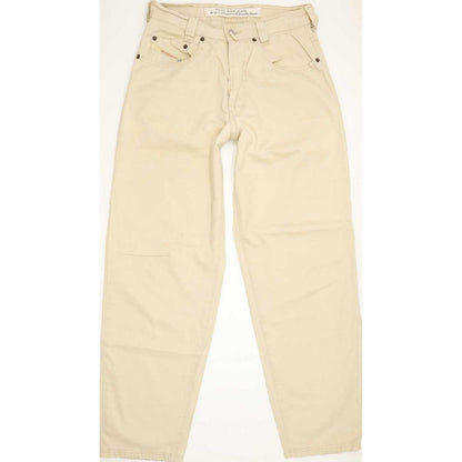 Diesel Saddle Baggy Men Beige Tapered Relaxed Jeans W29 L30