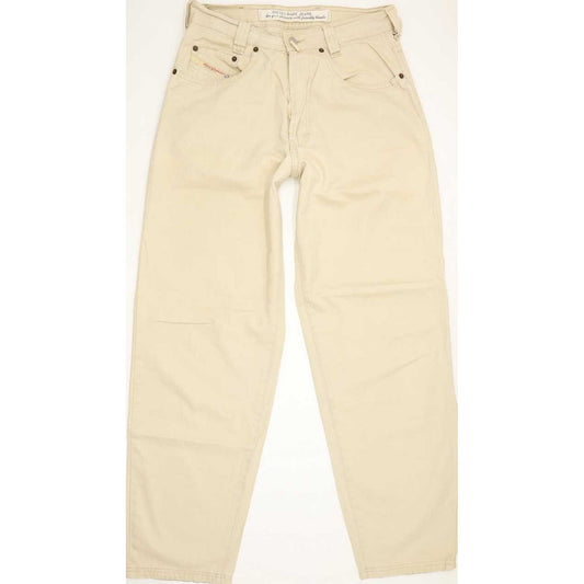 Diesel Saddle Baggy Men Beige Tapered Relaxed Jeans W29 L30