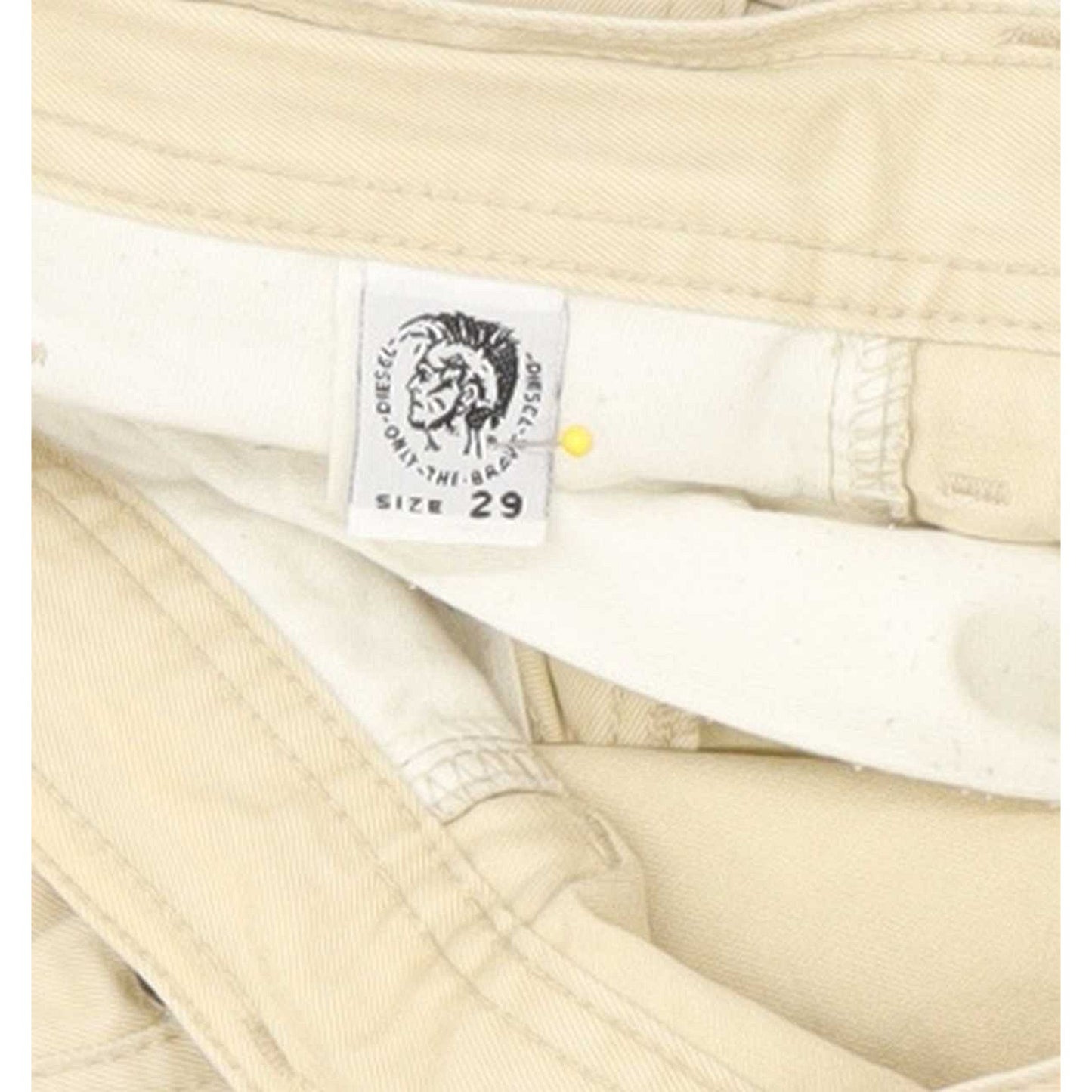 Diesel Saddle Baggy Men Beige Tapered Relaxed Jeans W29 L30