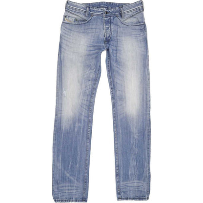 Diesel Iakop Men Blue Tapered Slim Jeans W32 L34