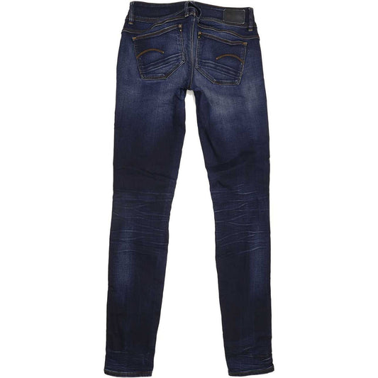Wrangler Lynn Mid Women Blue Skinny Slim Stretch Jeans W28 L34
