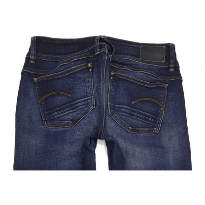 Wrangler Lynn Mid Women Blue Skinny Slim Stretch Jeans W28 L34