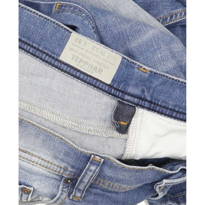 Diesel Tepphar Men Blue Tapered Slim Stretch Jeans W33 L32