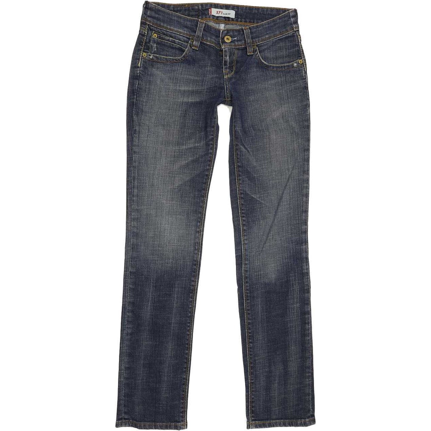 Levi's 571 Women Blue Straight Slim Jeans W26 L31