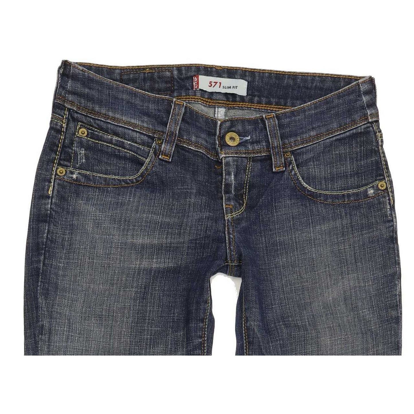 Levi's 571 Women Blue Straight Slim Jeans W26 L31