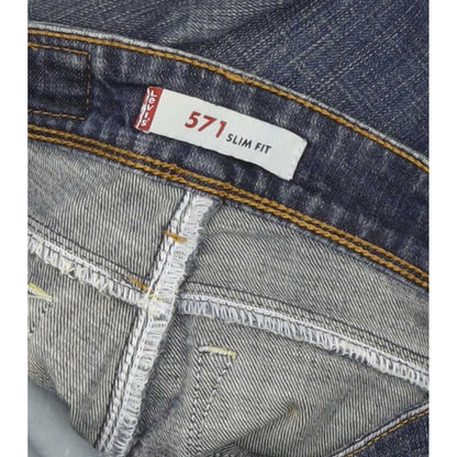 Levi's 571 Women Blue Straight Slim Jeans W26 L31