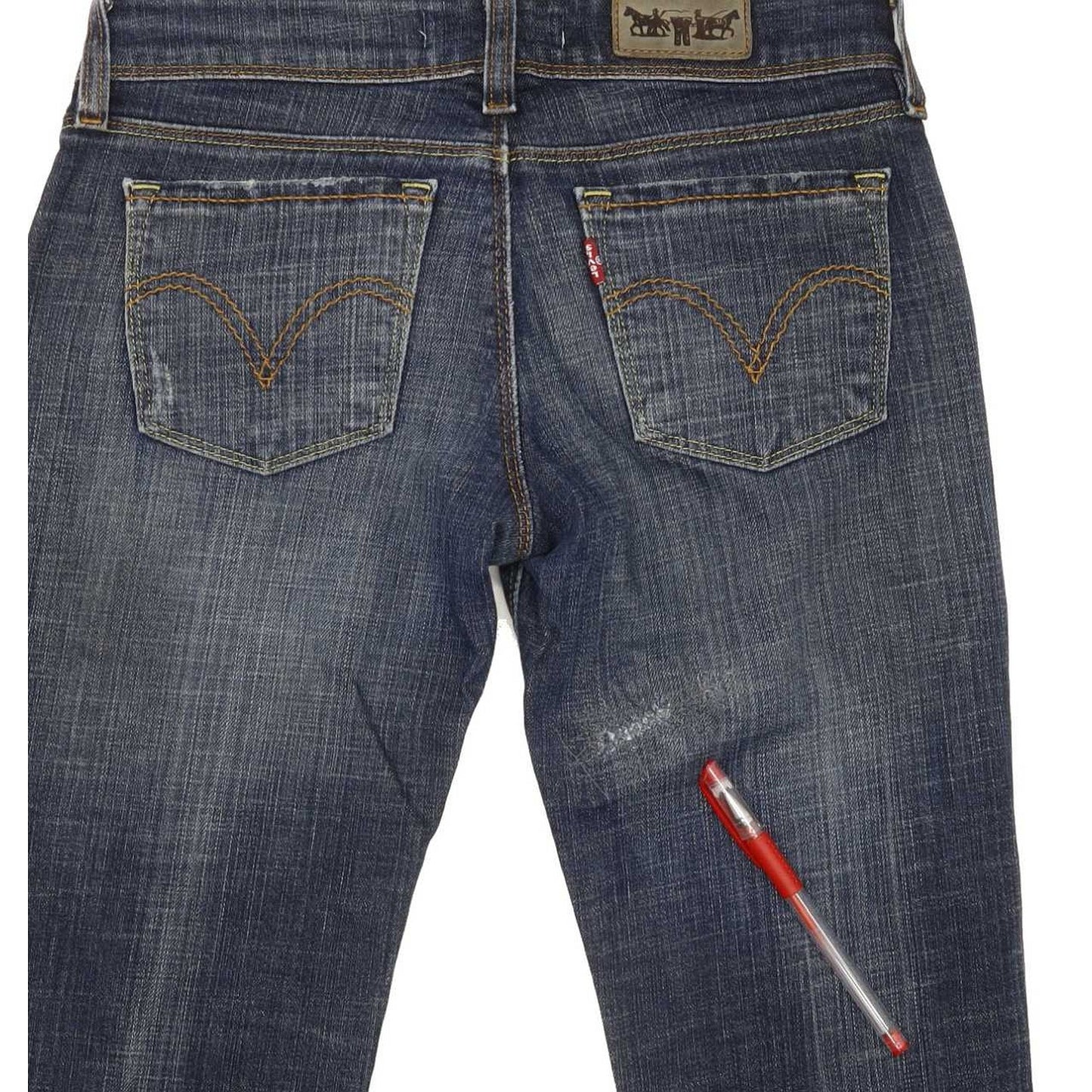Levi's 571 Women Blue Straight Slim Jeans W26 L31