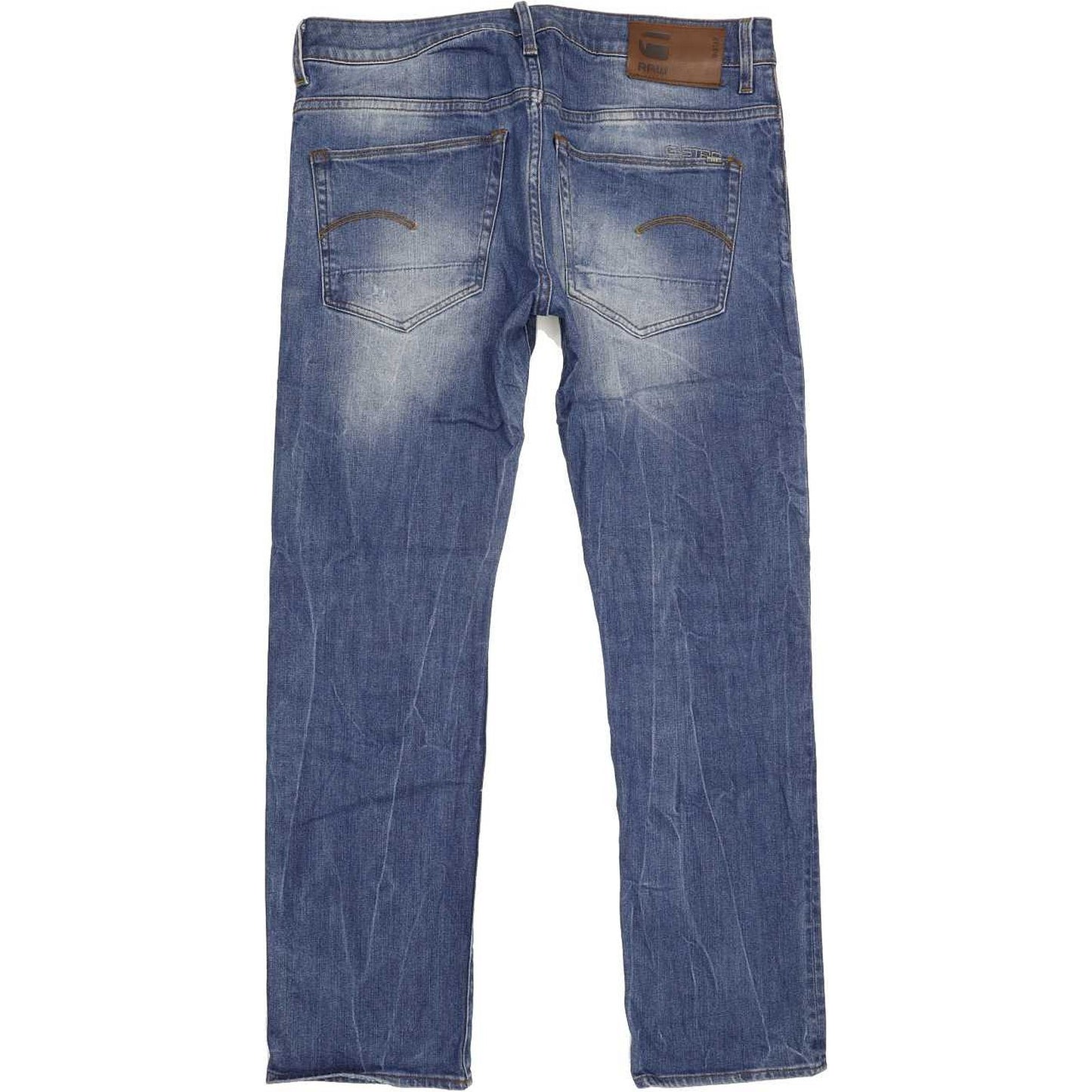 G-Star 3301 Men Blue Straight Regular Stretch Jeans W33 L31