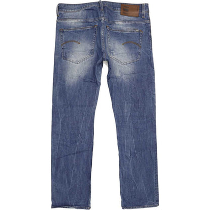 G-Star 3301 Men Blue Straight Regular Stretch Jeans W33 L31