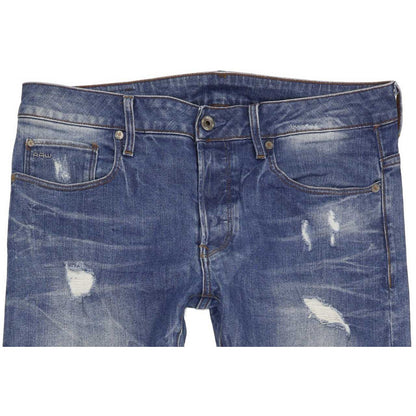 G-Star 3301 Men Blue Straight Regular Stretch Jeans W33 L31