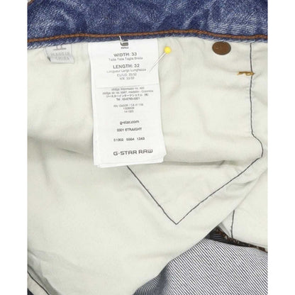 G-Star 3301 Men Blue Straight Regular Stretch Jeans W33 L31