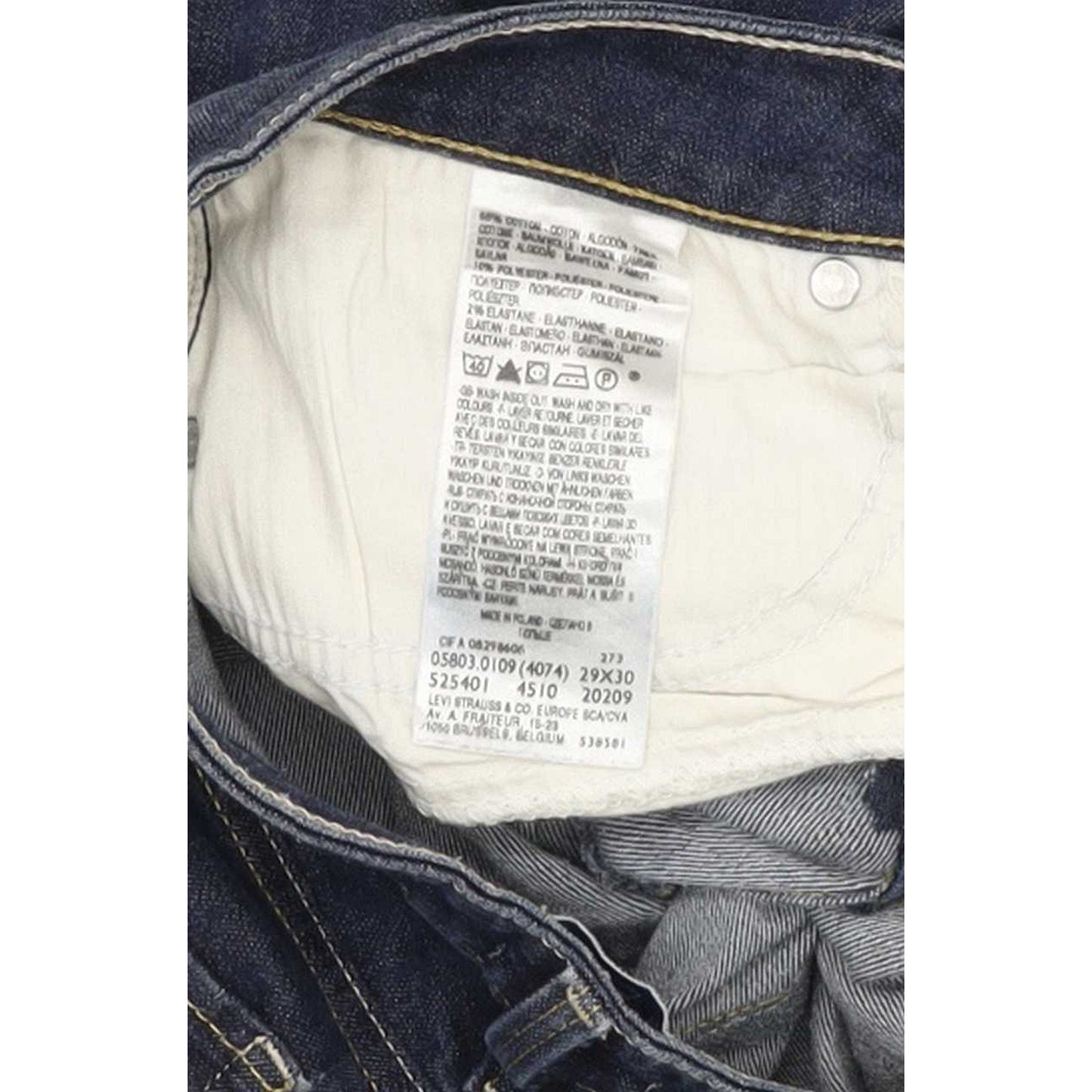Levi's Bold Curve Women Blue Skinny Slim Stretch Jeans W29 L29